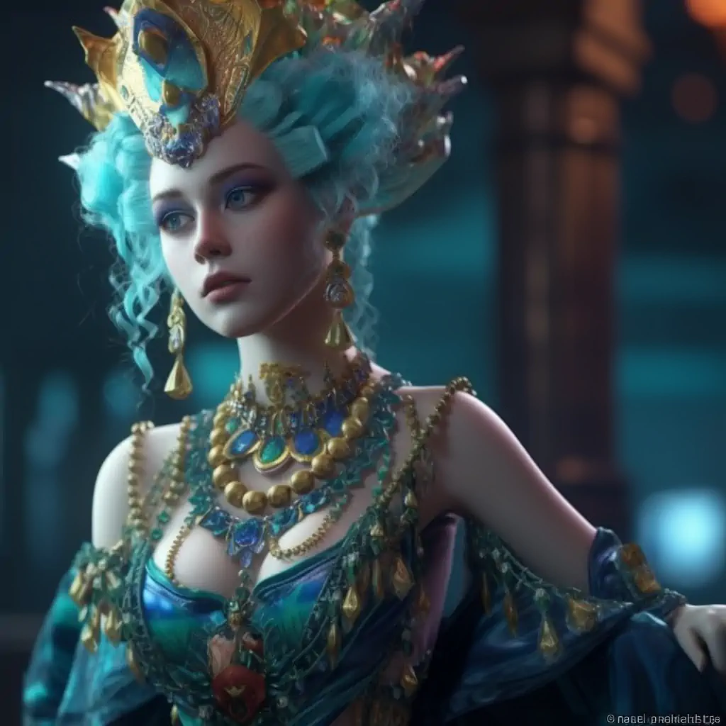 海的女儿优雅西方美女